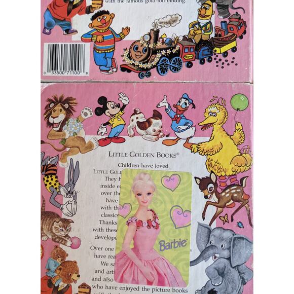 Vintage Golden Book Set of 2 Walt Disney Cinderella The Little Mermaid Childrens - Picture 11 of 13